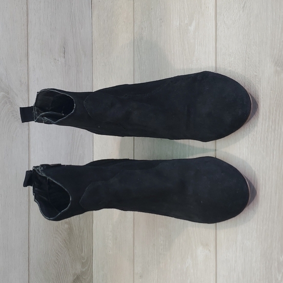 Steve Madden Women Hipster Suede Ankle Heels shoes boots sz 9B - Picture 2 of 11